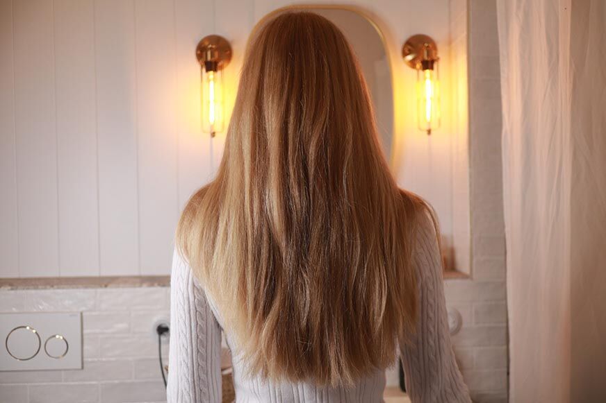 Волосы до выпрямления. 